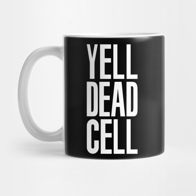 Yell Dead Cell (Metal Gear Solid 2 White) by Good Shirts Good Store Good Times